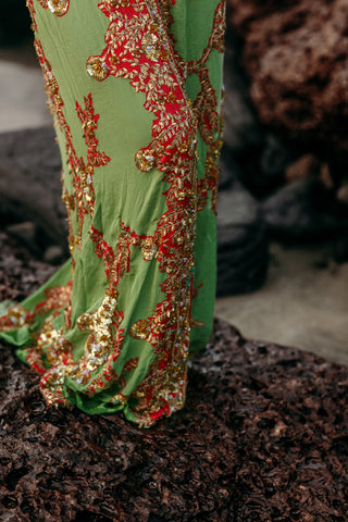 The Christmas Collection Dress "Emerald Flame"