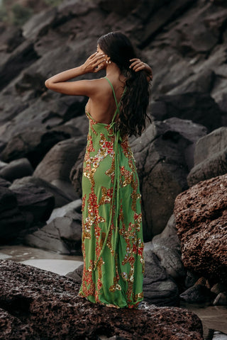 The Christmas Collection Dress "Emerald Flame"