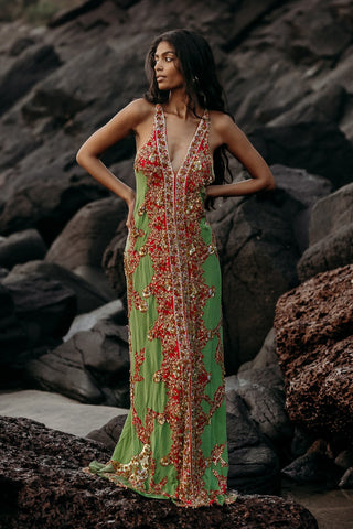 The Christmas Collection Dress "Emerald Flame"