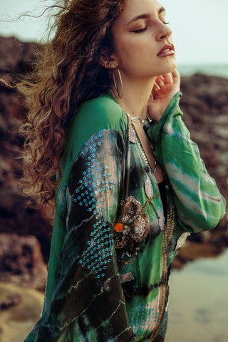 Kimono "Green Blossom"