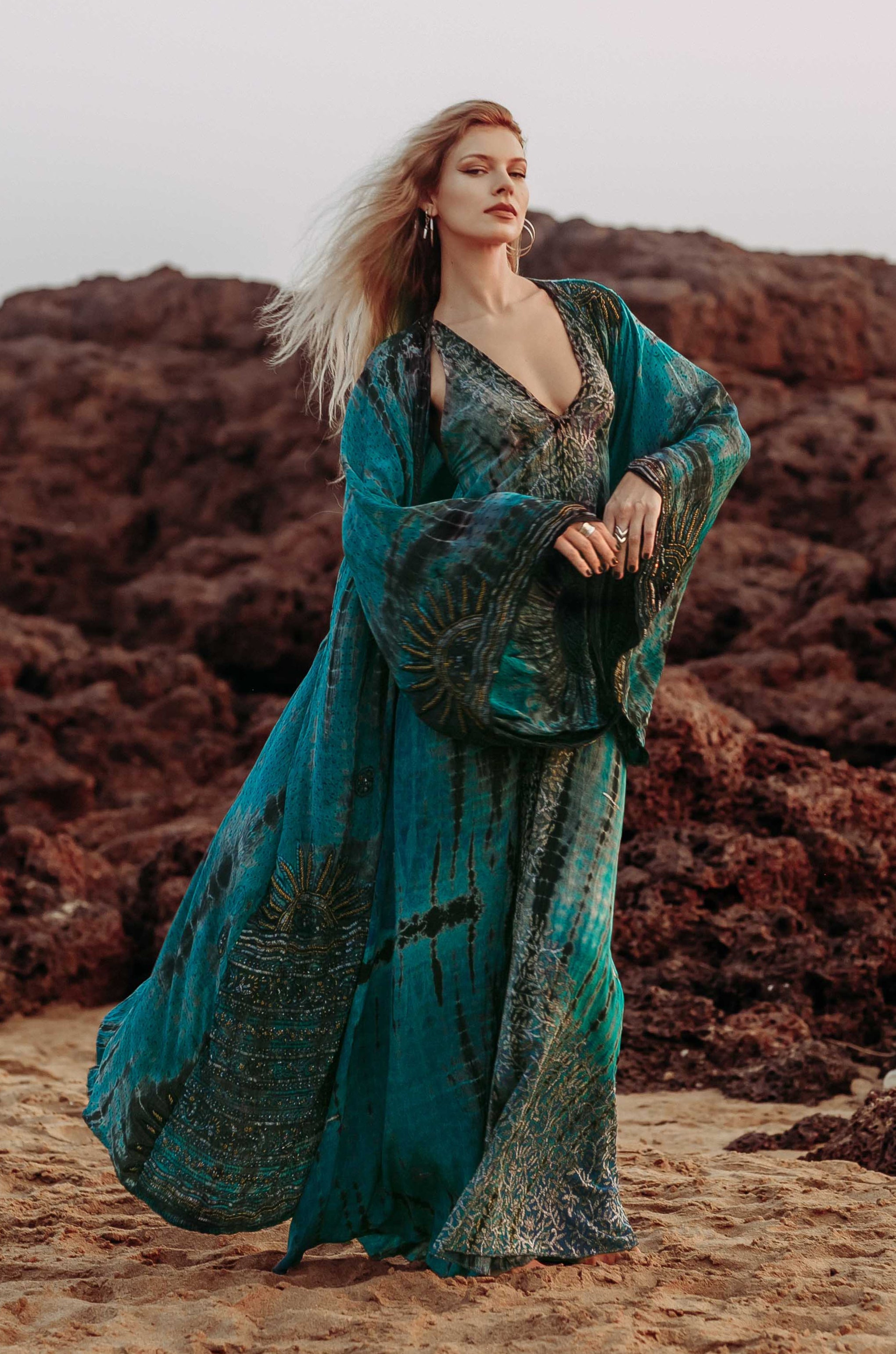 Kimono "Paradise Beach" Himmelskater Kimono "Paradise Beach" Himmelskater