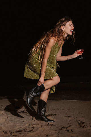 Minivestido "Noche Esmeralda"