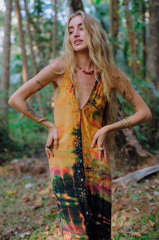 Party Dress "Orange Summer"