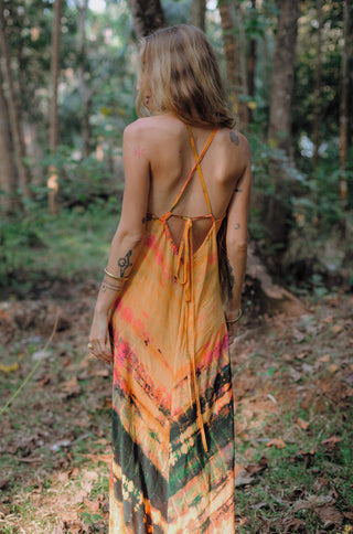 Party Dress "Orange Summer"