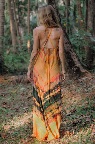 Party Dress "Orange Summer"