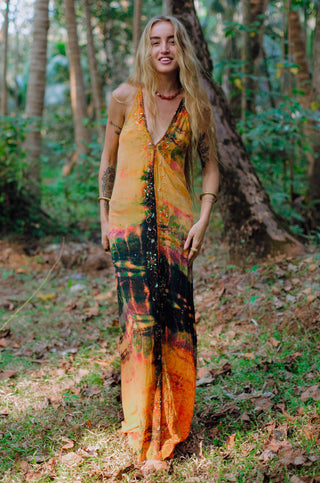 Party Dress "Orange Summer"